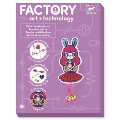 Art et Technologie : Broche Lumineuse Bunny Girl
